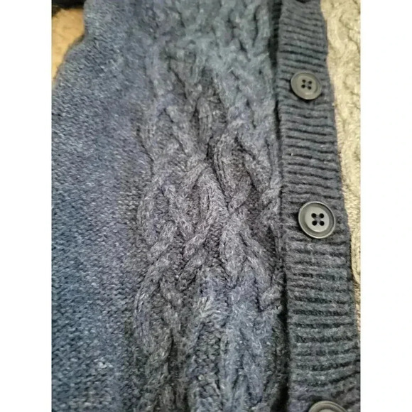 Baby Gap Cable Sweater Baby One Piece Blue Grey - Picture 2 of 5